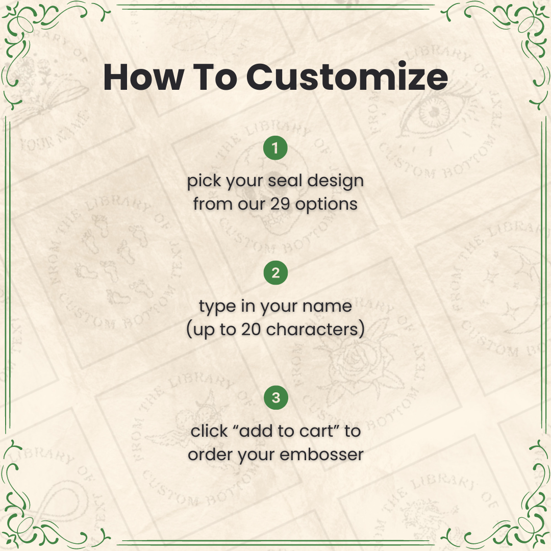 Custom Book Embosser.