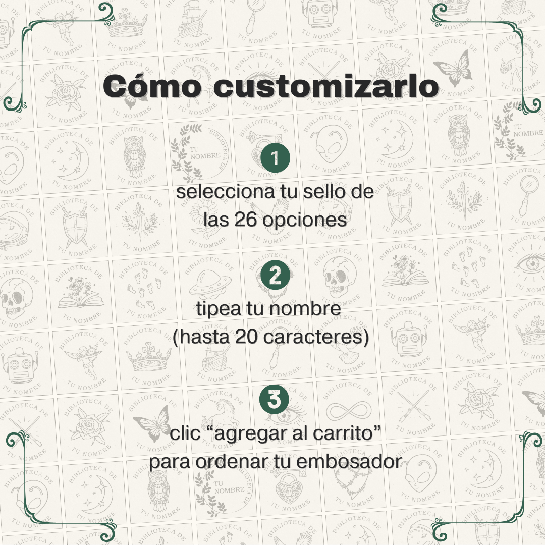 Embosador de Libros Personalizado