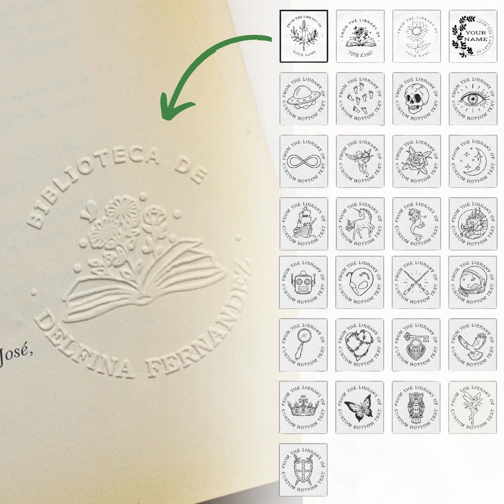 Embosador de Libros Personalizado