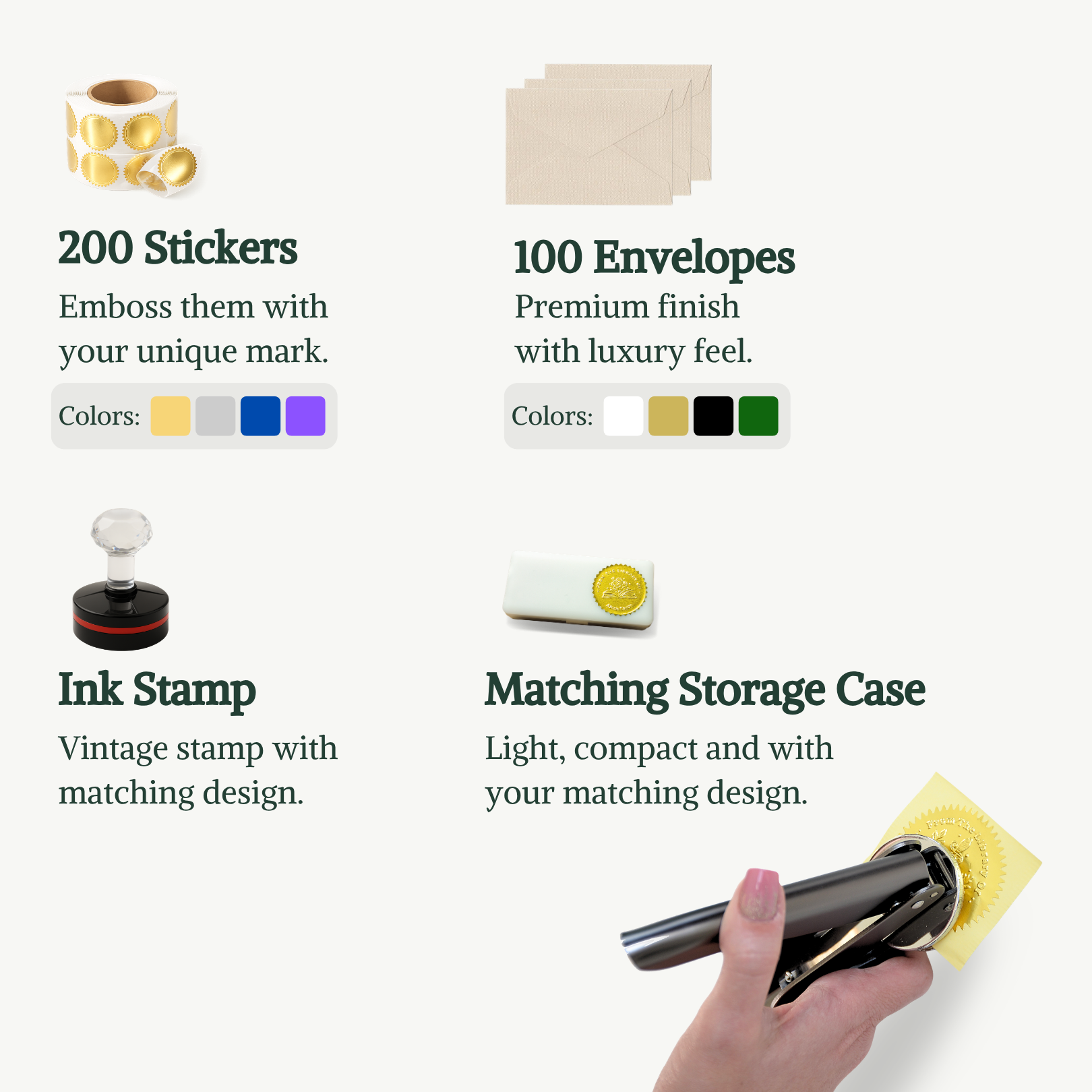 Personalized Embosser Welcome Bundle